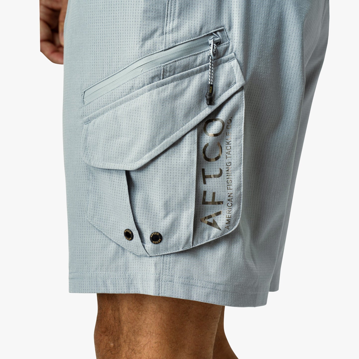AFTCO Pinnacle Fishing Shorts Naval Storm Camo
