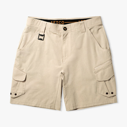 AFTCO Pinnacle Fishing Shorts Naval Storm Camo