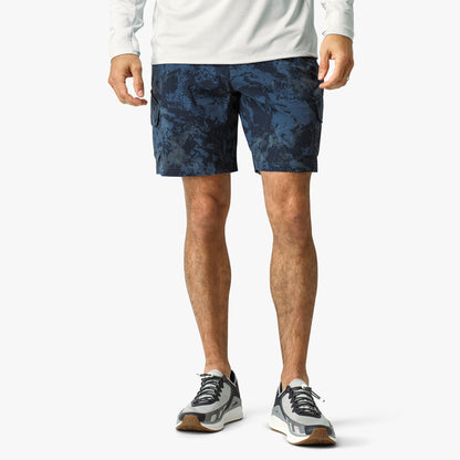 AFTCO Pinnacle Fishing Shorts Naval Storm Camo