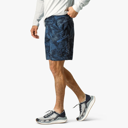 AFTCO Pinnacle Fishing Shorts Naval Storm Camo