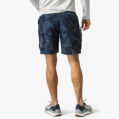AFTCO Pinnacle Fishing Shorts Naval Storm Camo