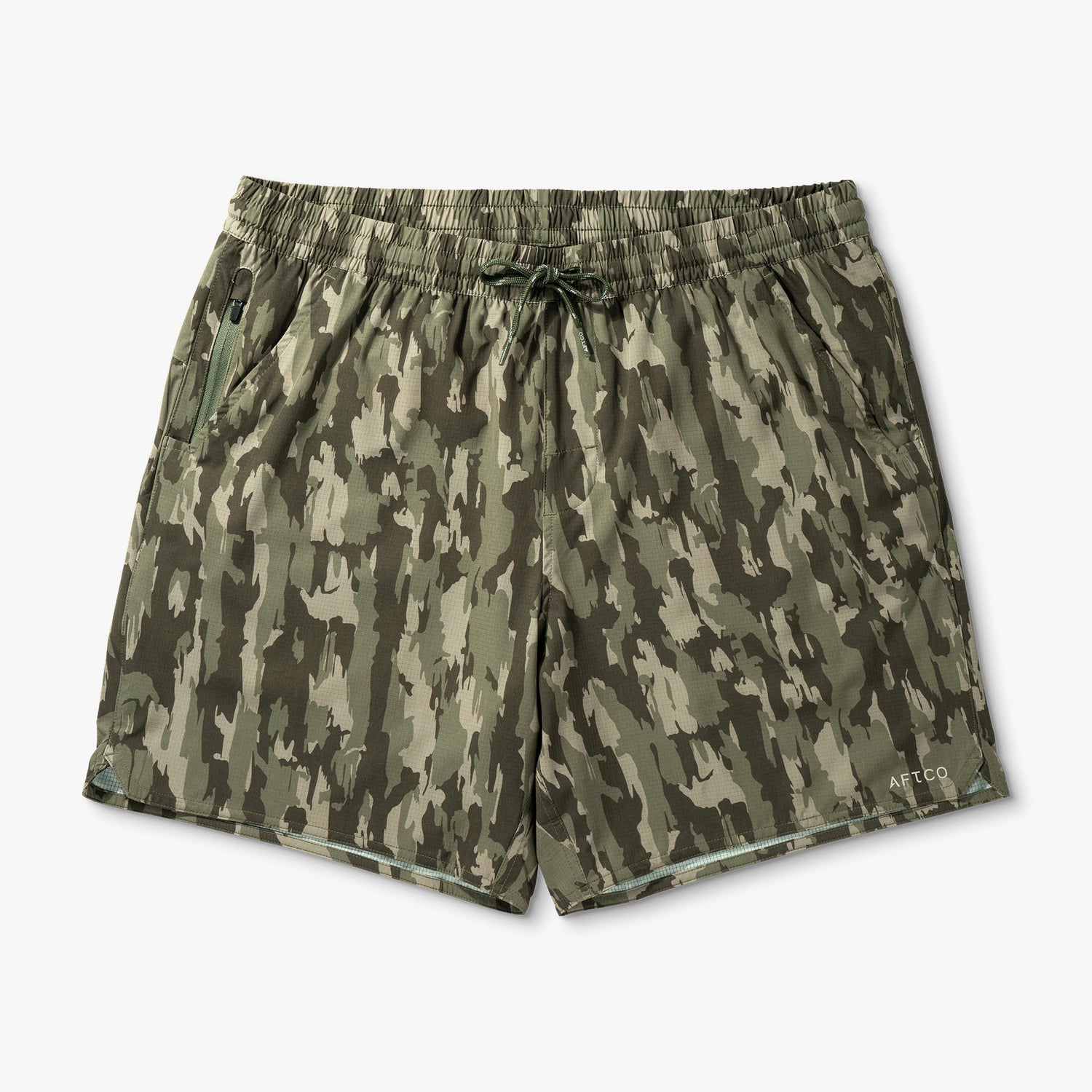 AFTCO Swiftwater Volley Shorts Olive Current Camo