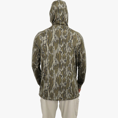 AFTCO Mossy Oak® Camo Performance Hood Green Leaf