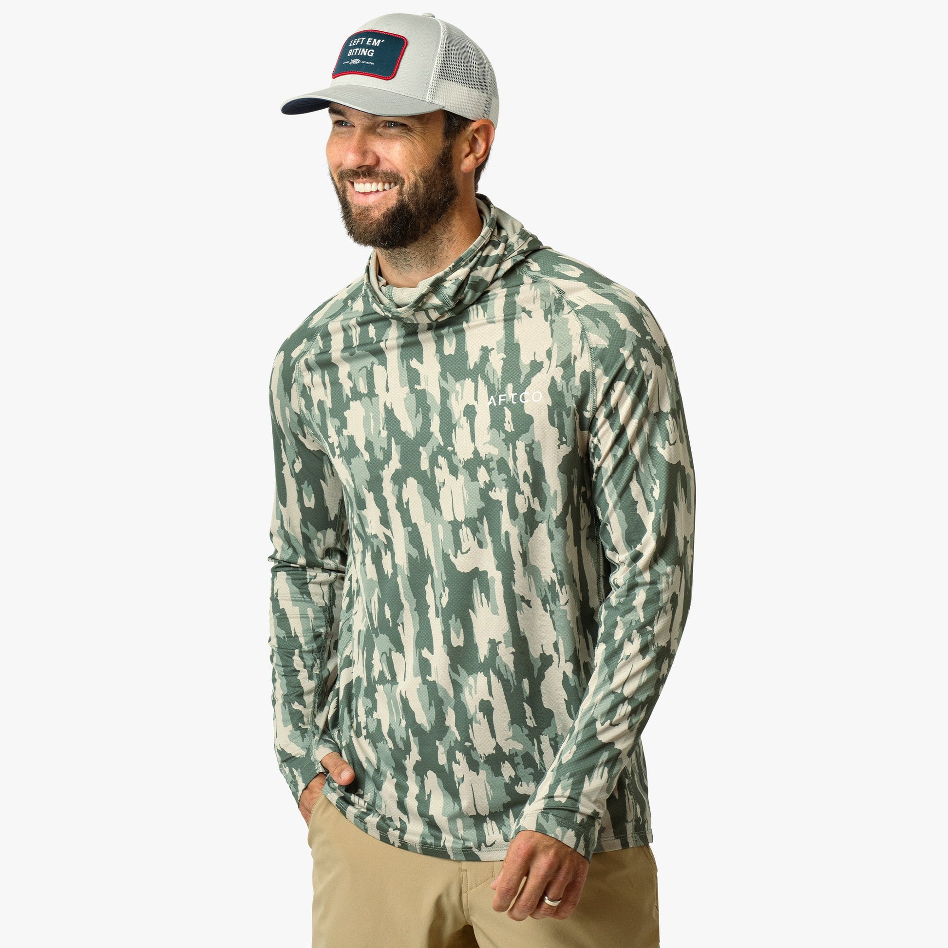 AFTCO Adapt Tactical Phase Change Performance Shirt Oyster Gray Heather