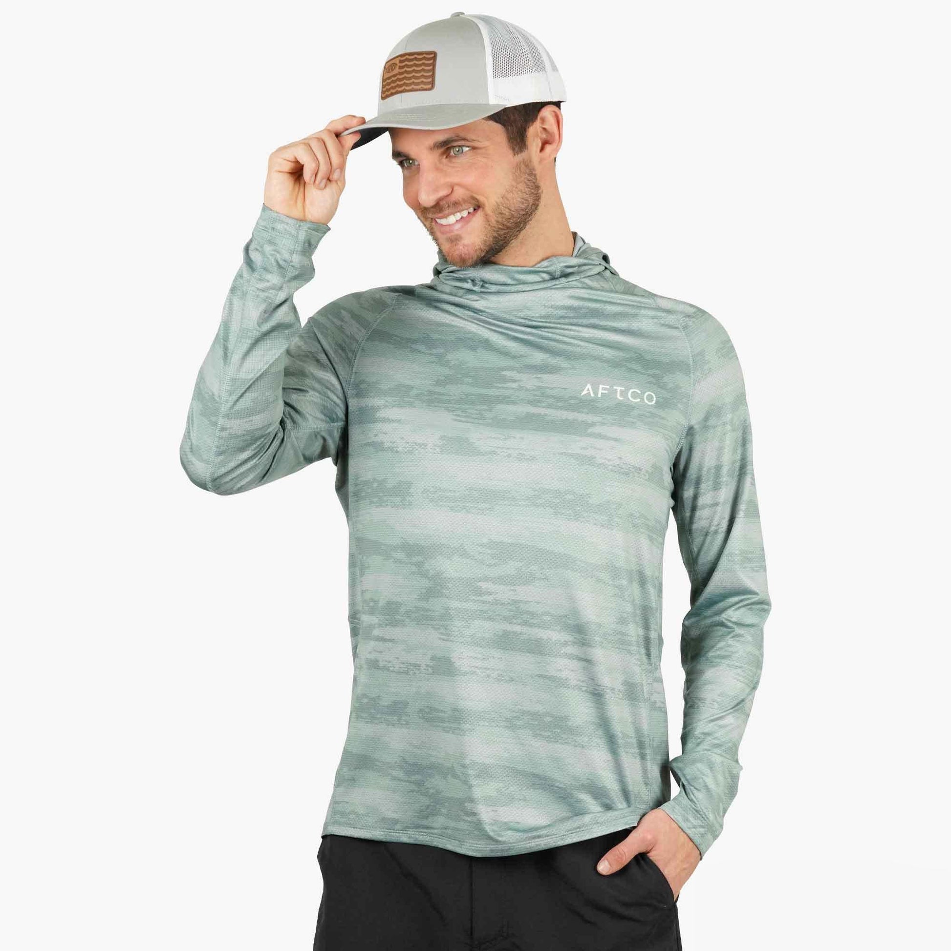AFTCO Adapt Tactical Phase Change Performance Shirt Oyster Gray Heather