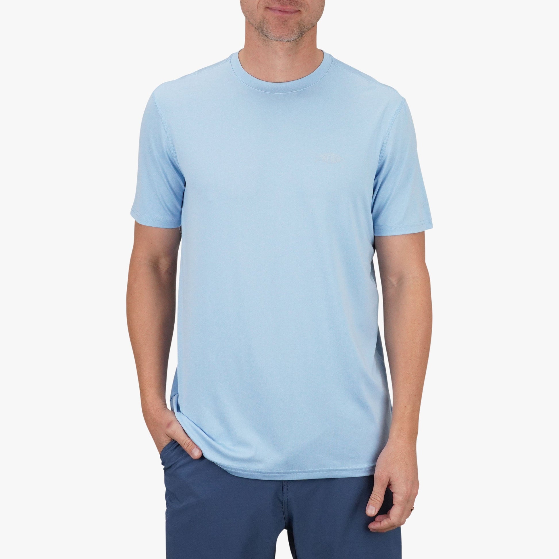 AFTCO Samurai SS Performance Shirt Splish Splash Heather