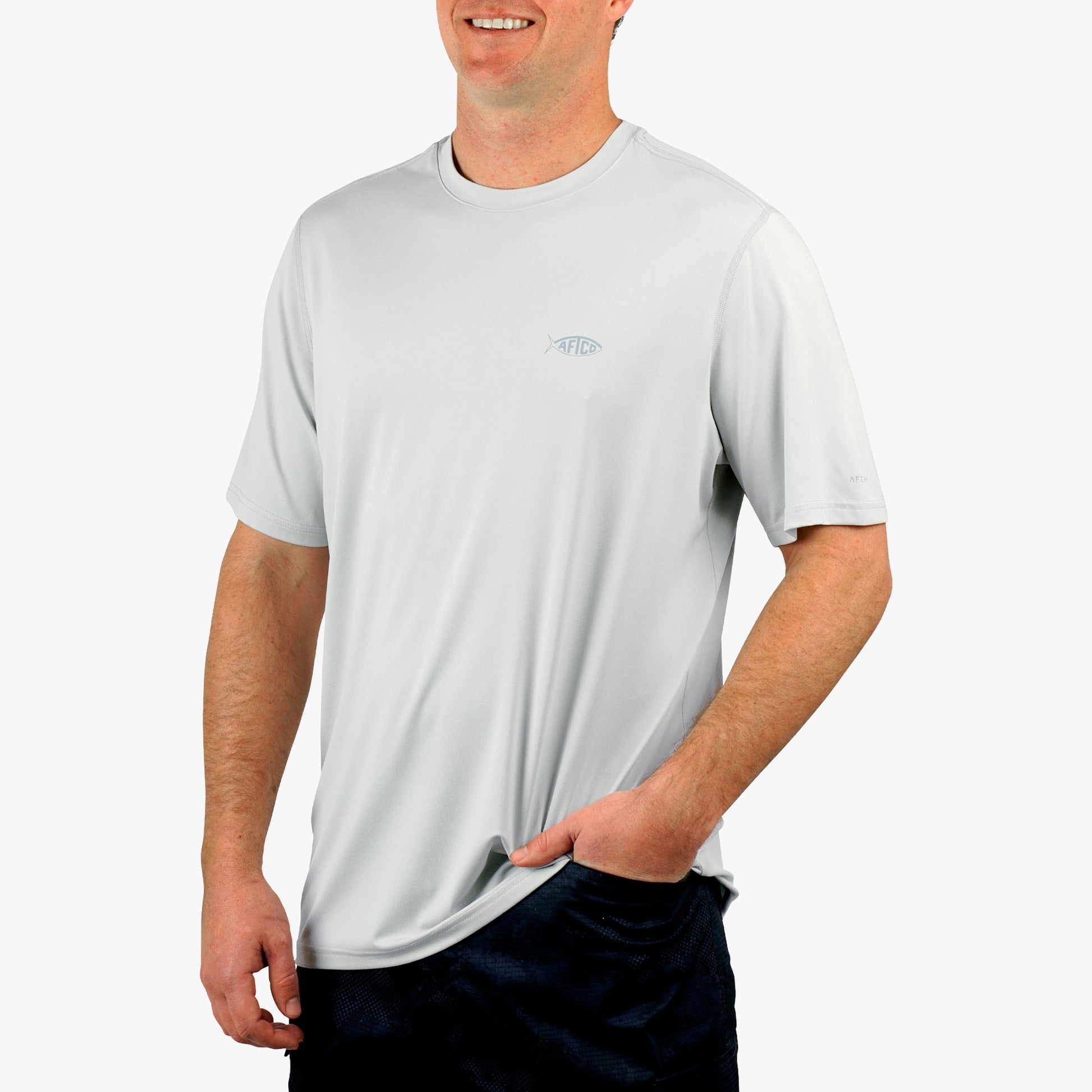 AFTCO Samurai SS Performance Shirt Splish Splash Heather