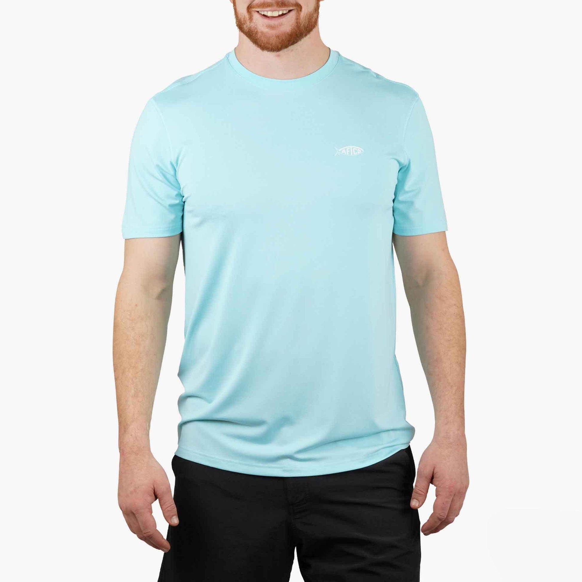 AFTCO Samurai SS Performance Shirt Splish Splash Heather