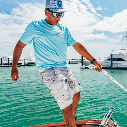 AFTCO Samurai SS Performance Shirt Splish Splash Heather