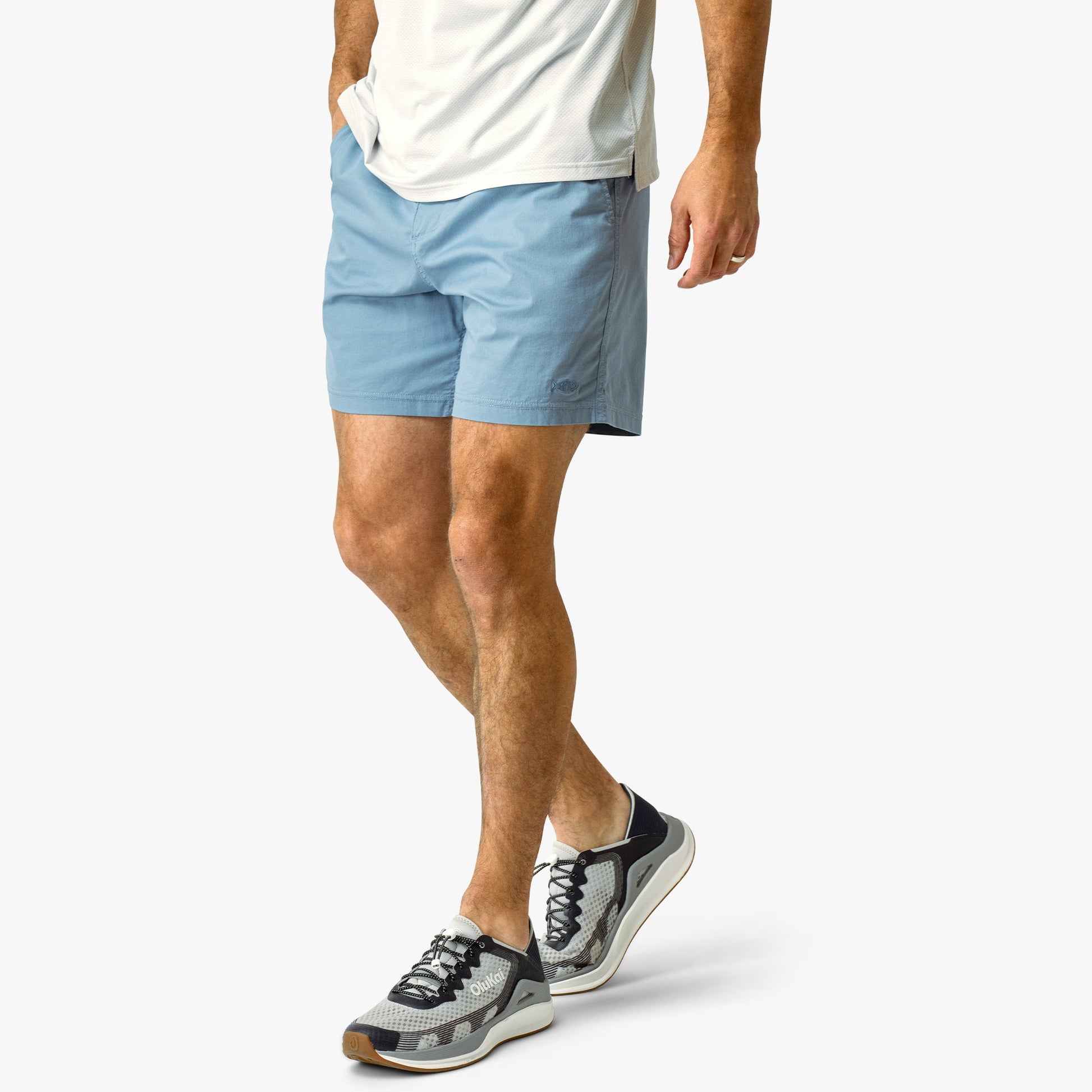 AFTCO Landlocked Stretch Shorts Blue Shadow