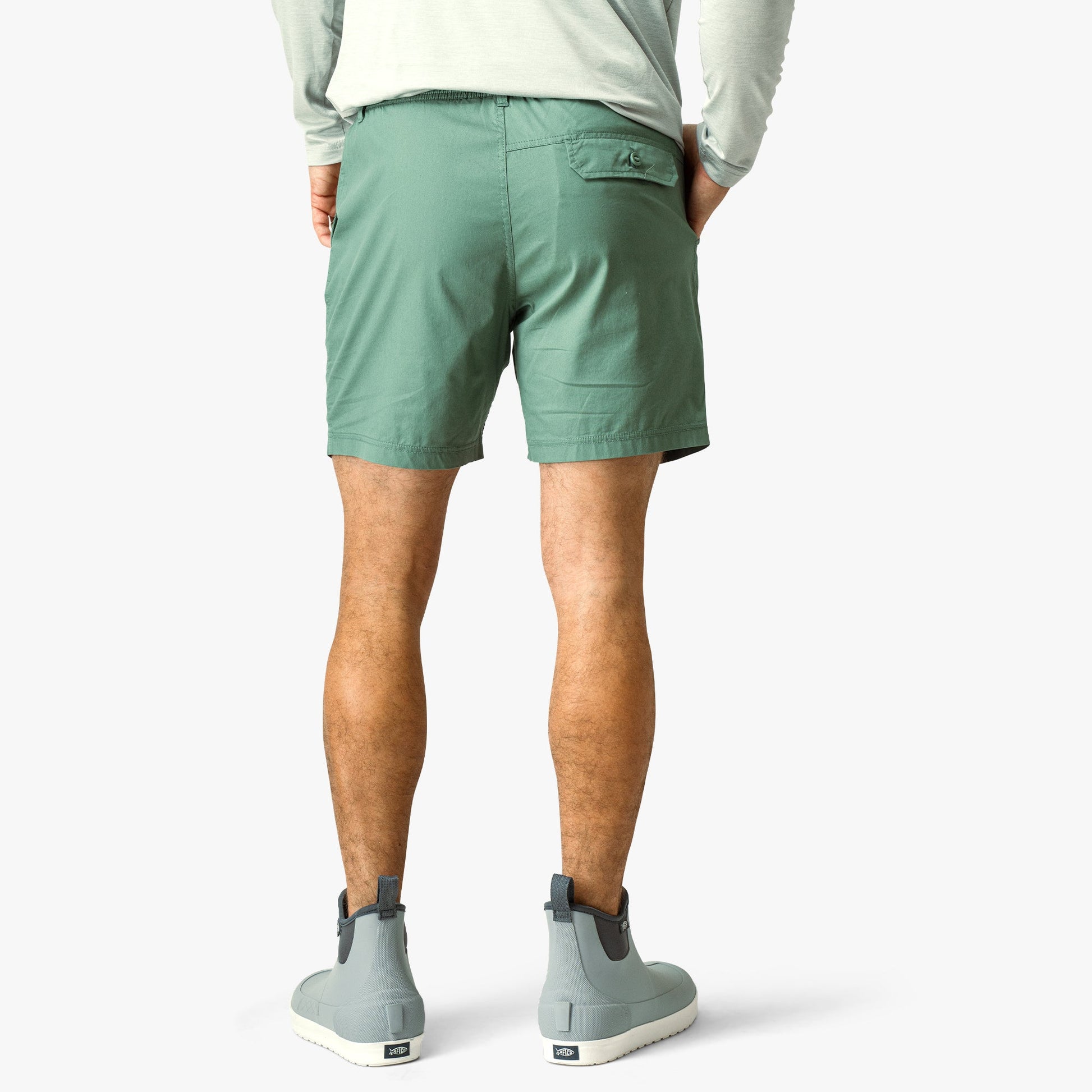 AFTCO Landlocked Stretch Shorts Blue Shadow