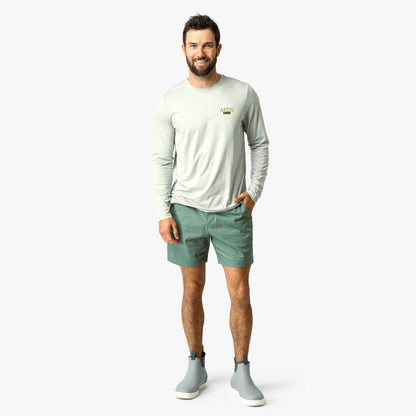 AFTCO Landlocked Stretch Shorts Blue Shadow