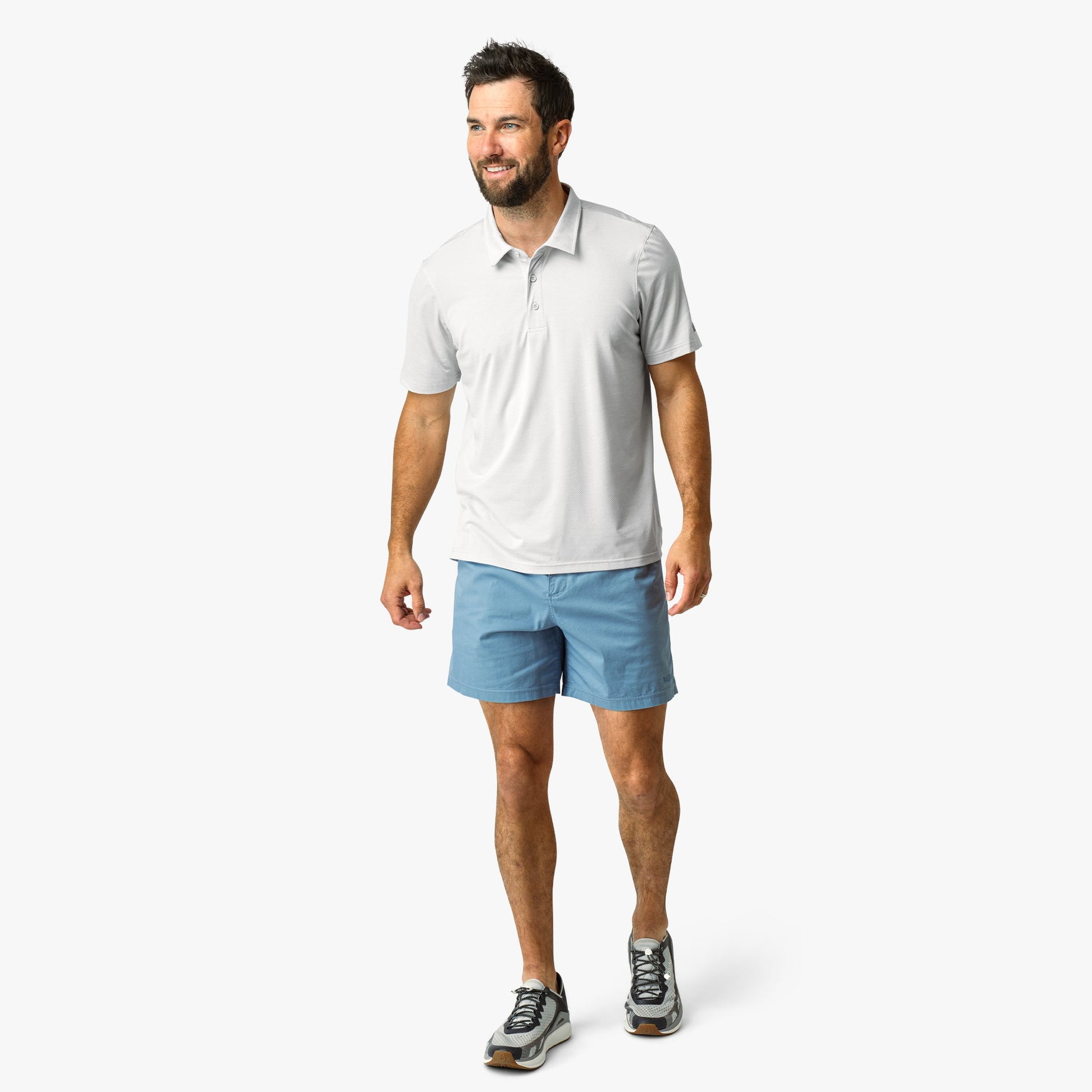 AFTCO Landlocked Stretch Shorts Blue Shadow