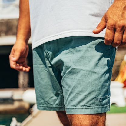 AFTCO Landlocked Stretch Shorts Blue Shadow