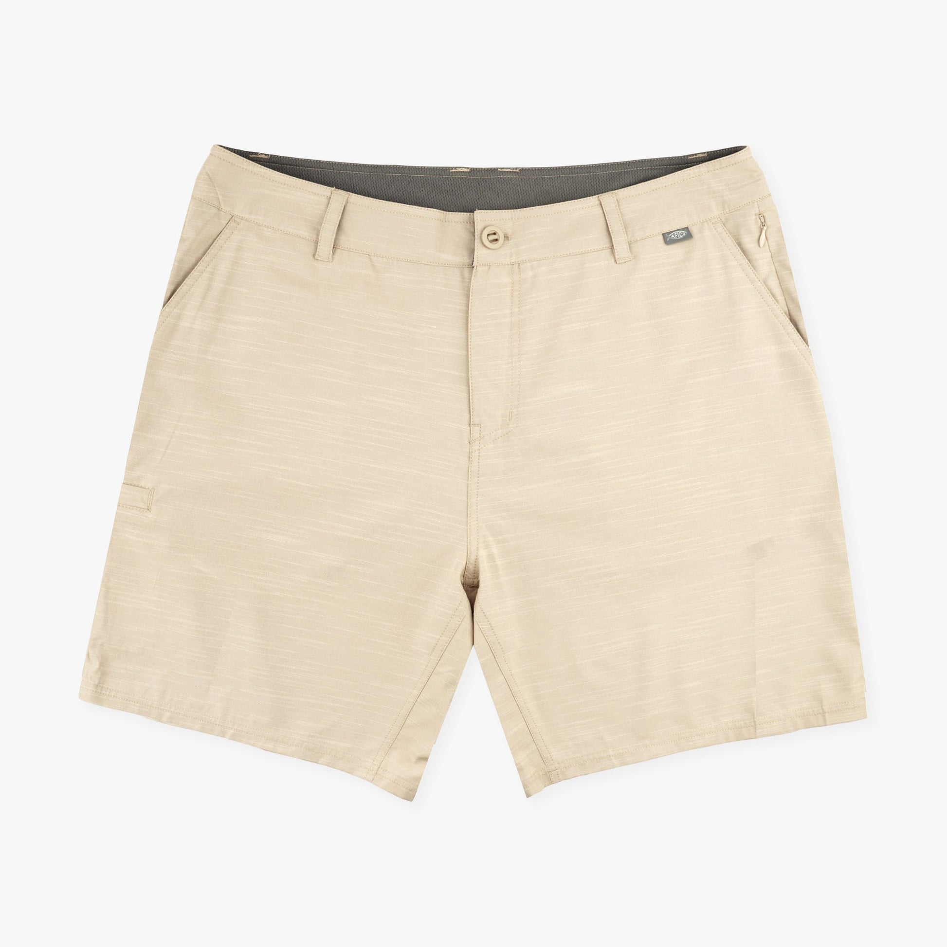 AFTCO 365 Hybrid Stretch Chino Fishing Shorts Khaki 7