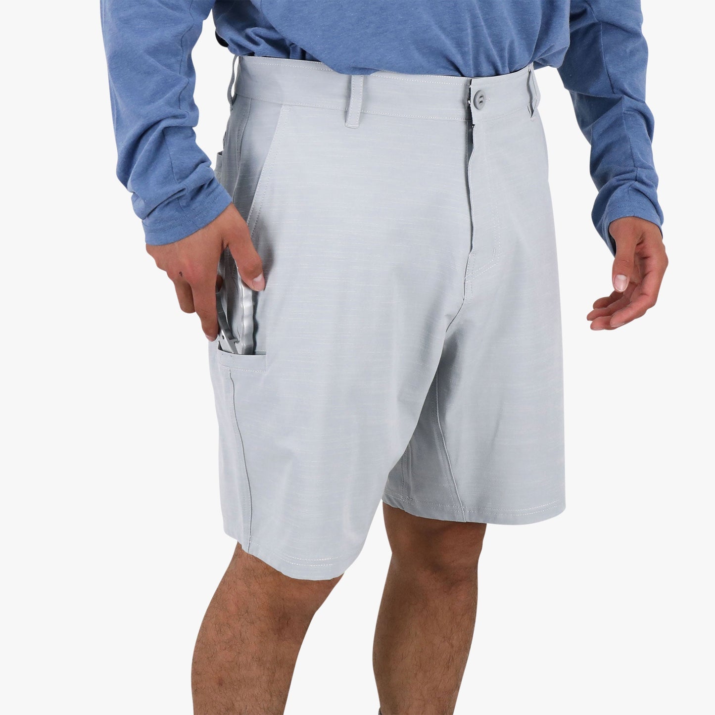 AFTCO 365 Hybrid Stretch Chino Fishing Shorts Khaki 7