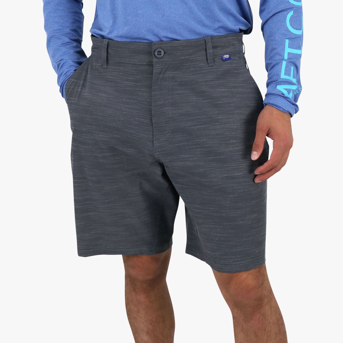 AFTCO 365 Hybrid Stretch Chino Fishing Shorts Khaki 7