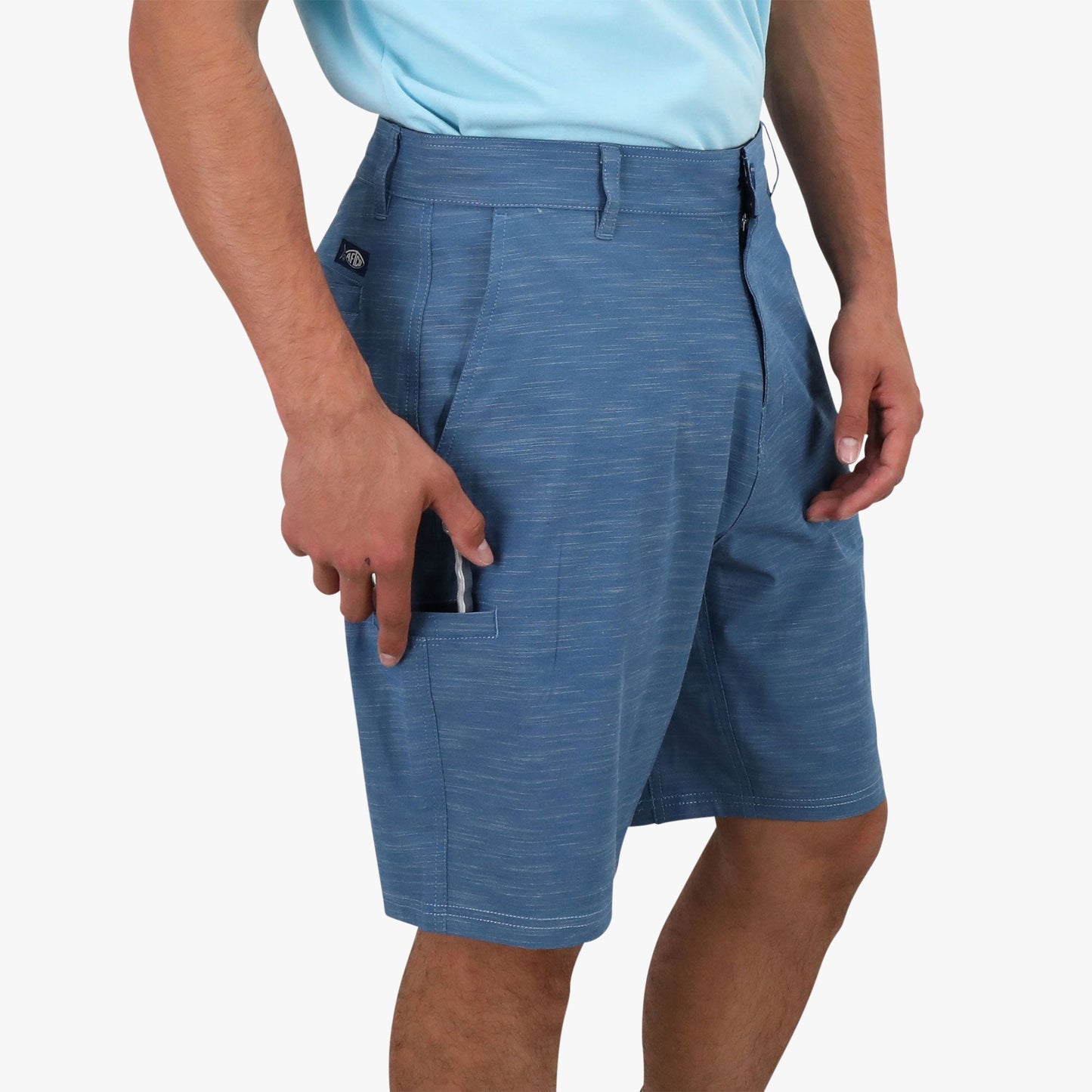 AFTCO 365 Hybrid Stretch Chino Fishing Shorts Khaki 7