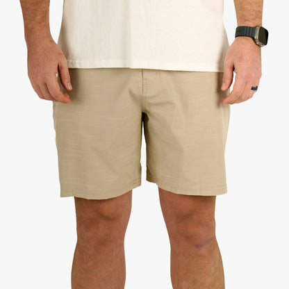 AFTCO 365 Hybrid Stretch Chino Fishing Shorts Khaki 7