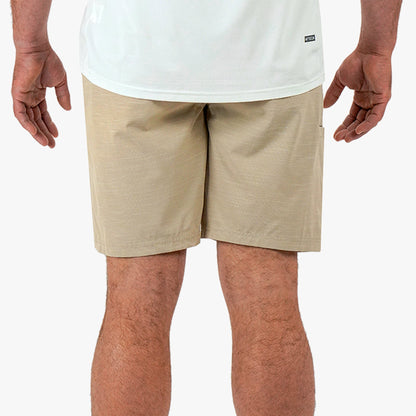 AFTCO 365 Hybrid Stretch Chino Fishing Shorts Khaki 7