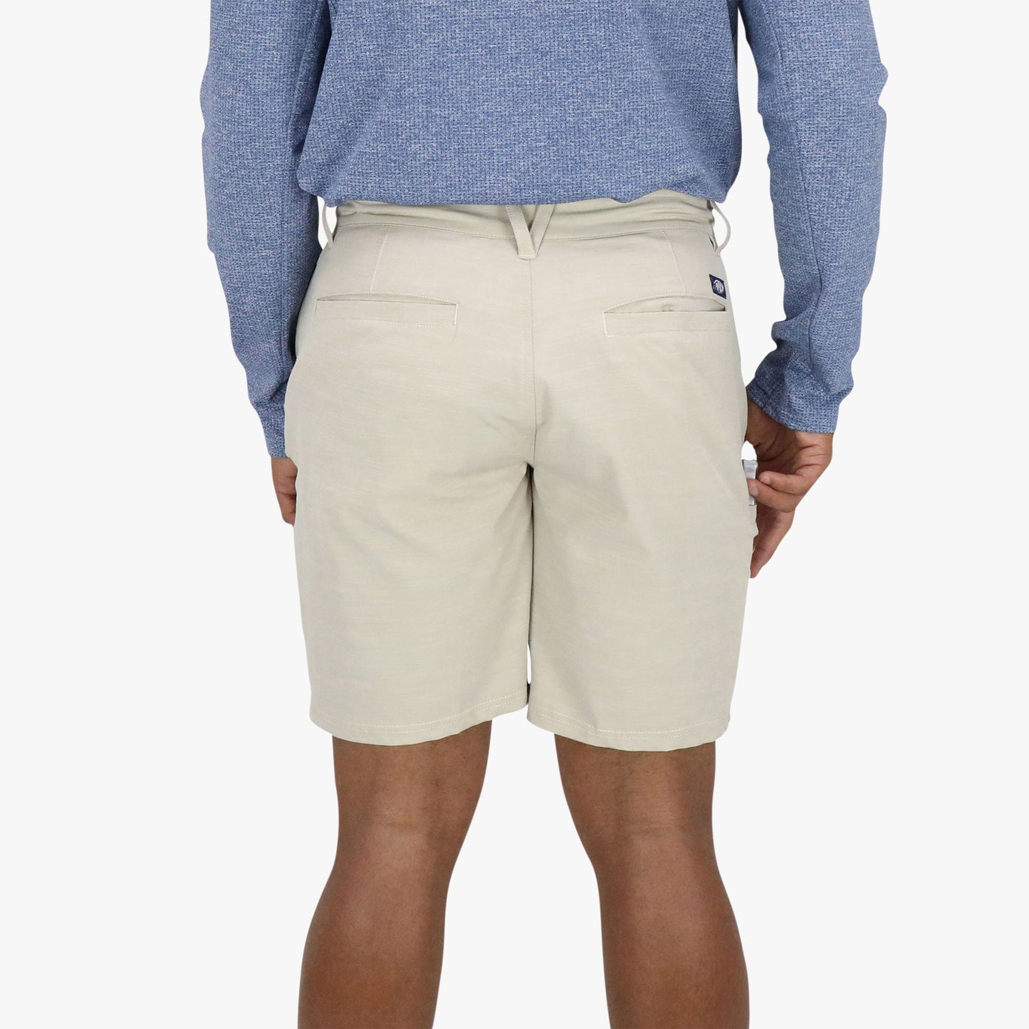 AFTCO 365 Hybrid Stretch Chino Fishing Shorts Khaki 7