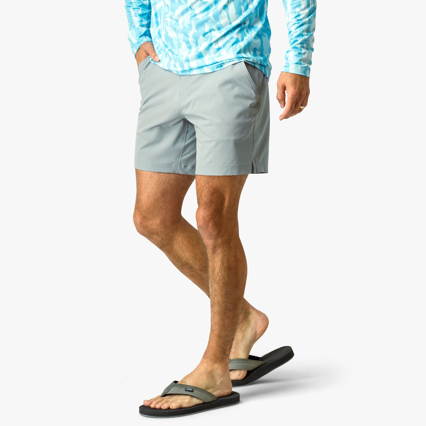 AFTCO Everyday Stretch Men's Casual Shorts Harbor Gray