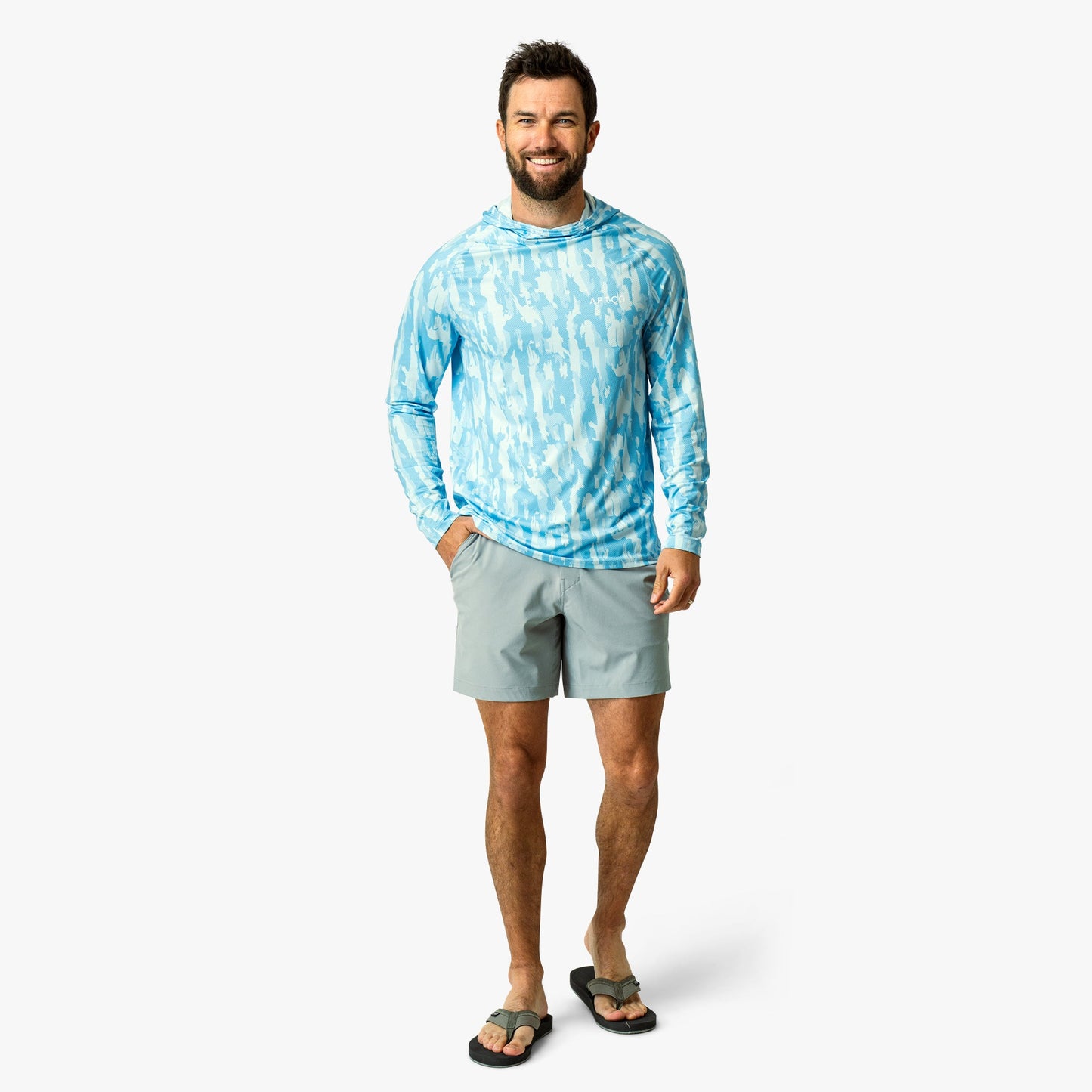 AFTCO Everyday Stretch Men's Casual Shorts Harbor Gray