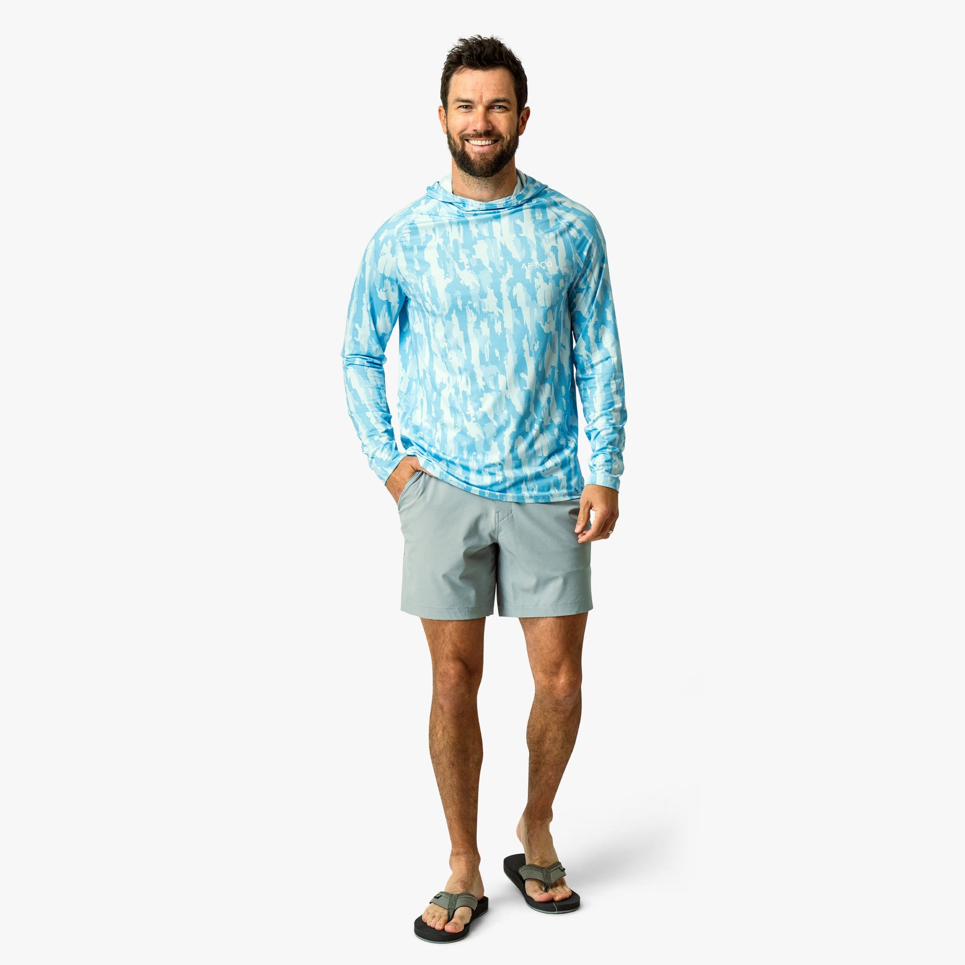 AFTCO Everyday Stretch Men's Casual Shorts Harbor Gray