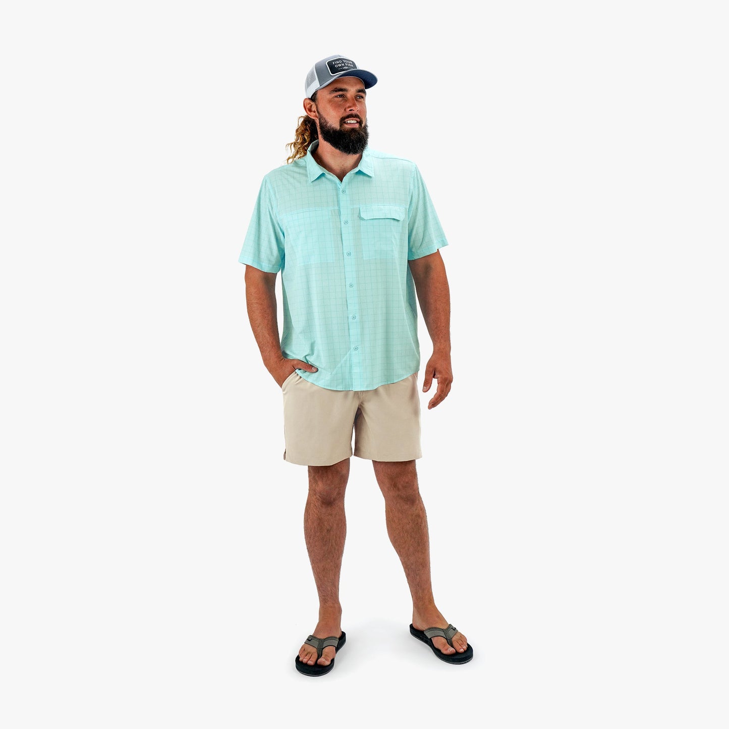 AFTCO Everyday Stretch Men's Casual Shorts Harbor Gray