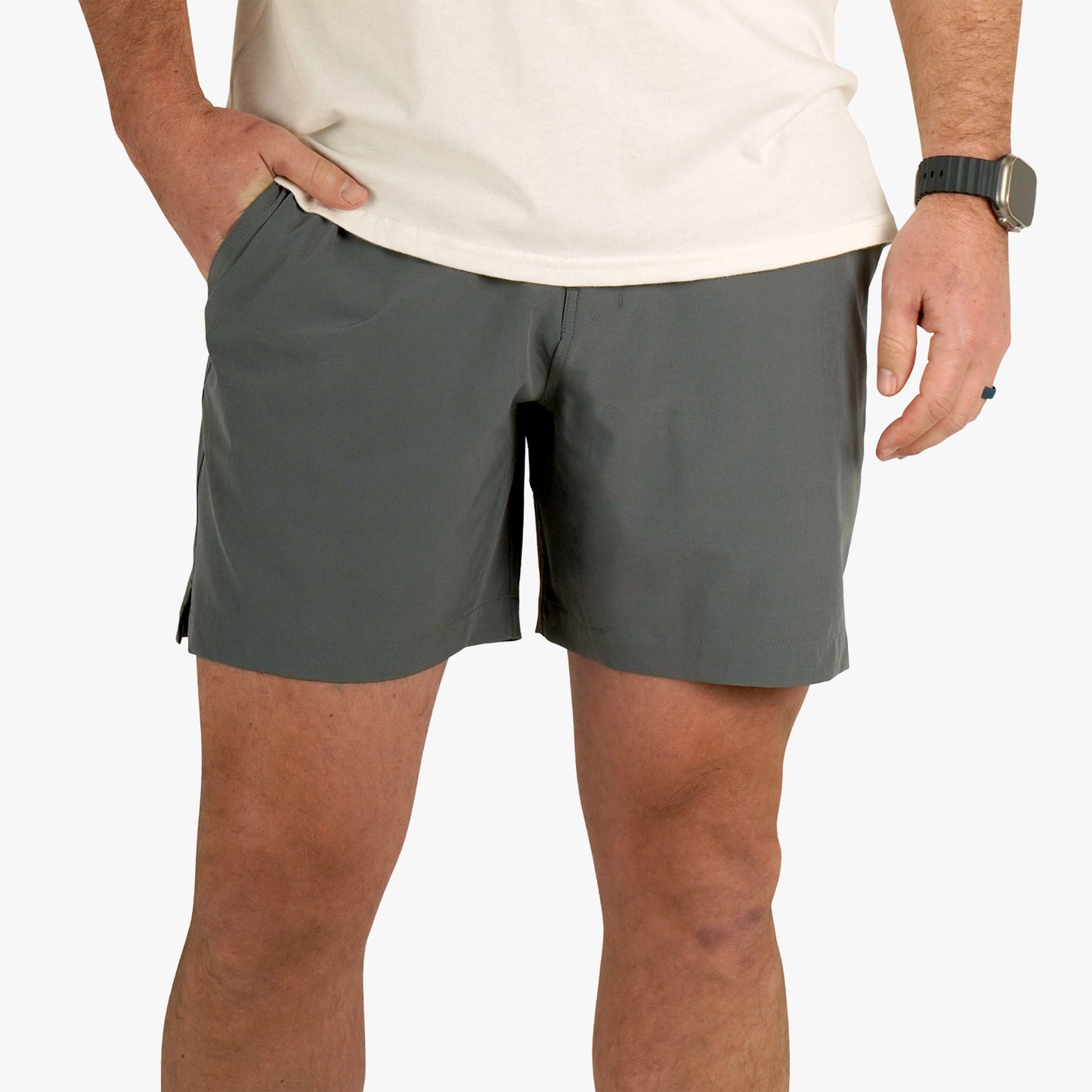 AFTCO Everyday Stretch Men's Casual Shorts Harbor Gray
