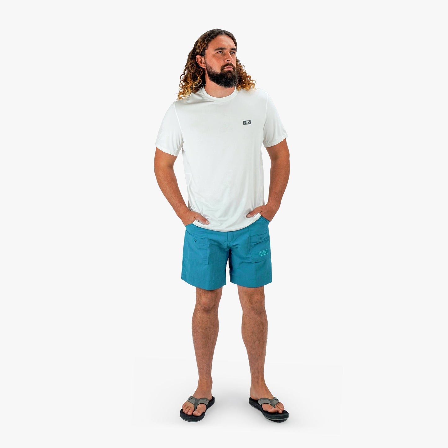 AFTCO Original Mens Fishing Shorts Long - Classic Colors - AFTCO Splish Splash