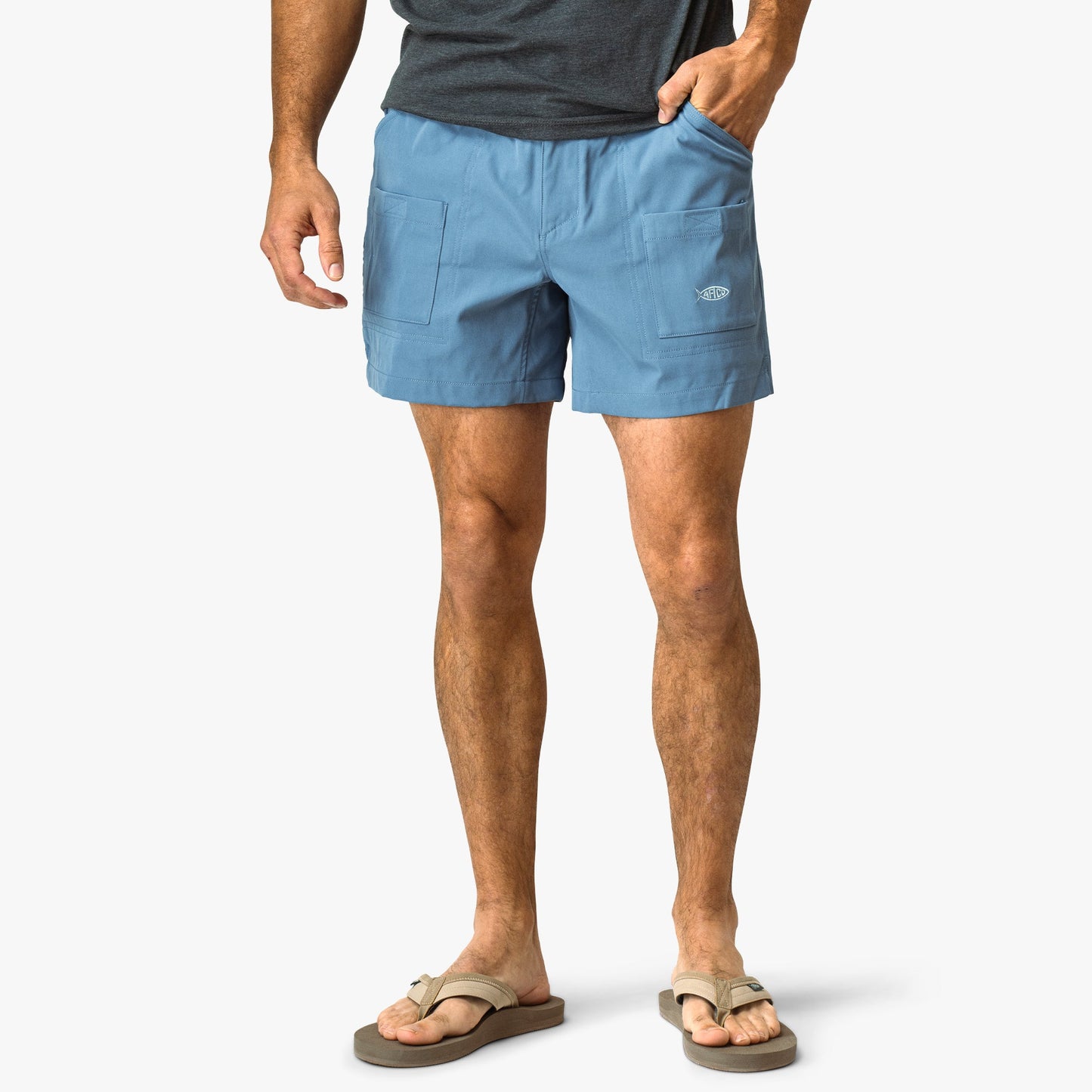 AFTCO Flex 01 Men's Fishing Shorts Captns Blue