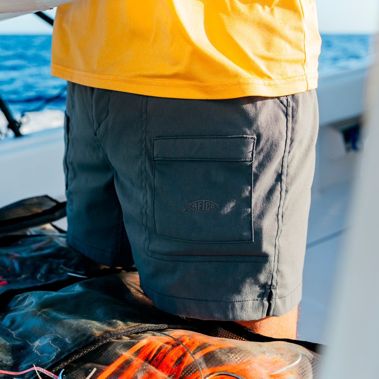 AFTCO Flex 01 Men's Fishing Shorts Captns Blue