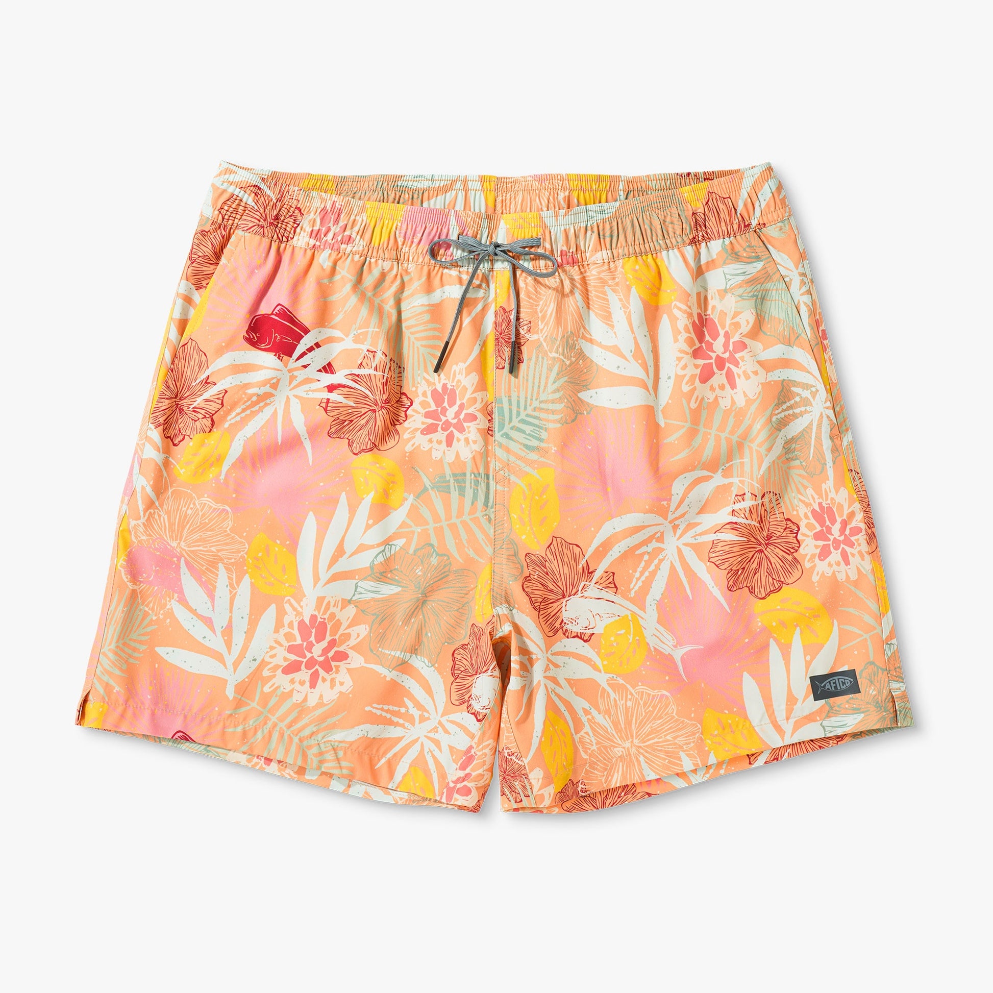 AFTCO Strike Printed Swim Trunks Sunrise