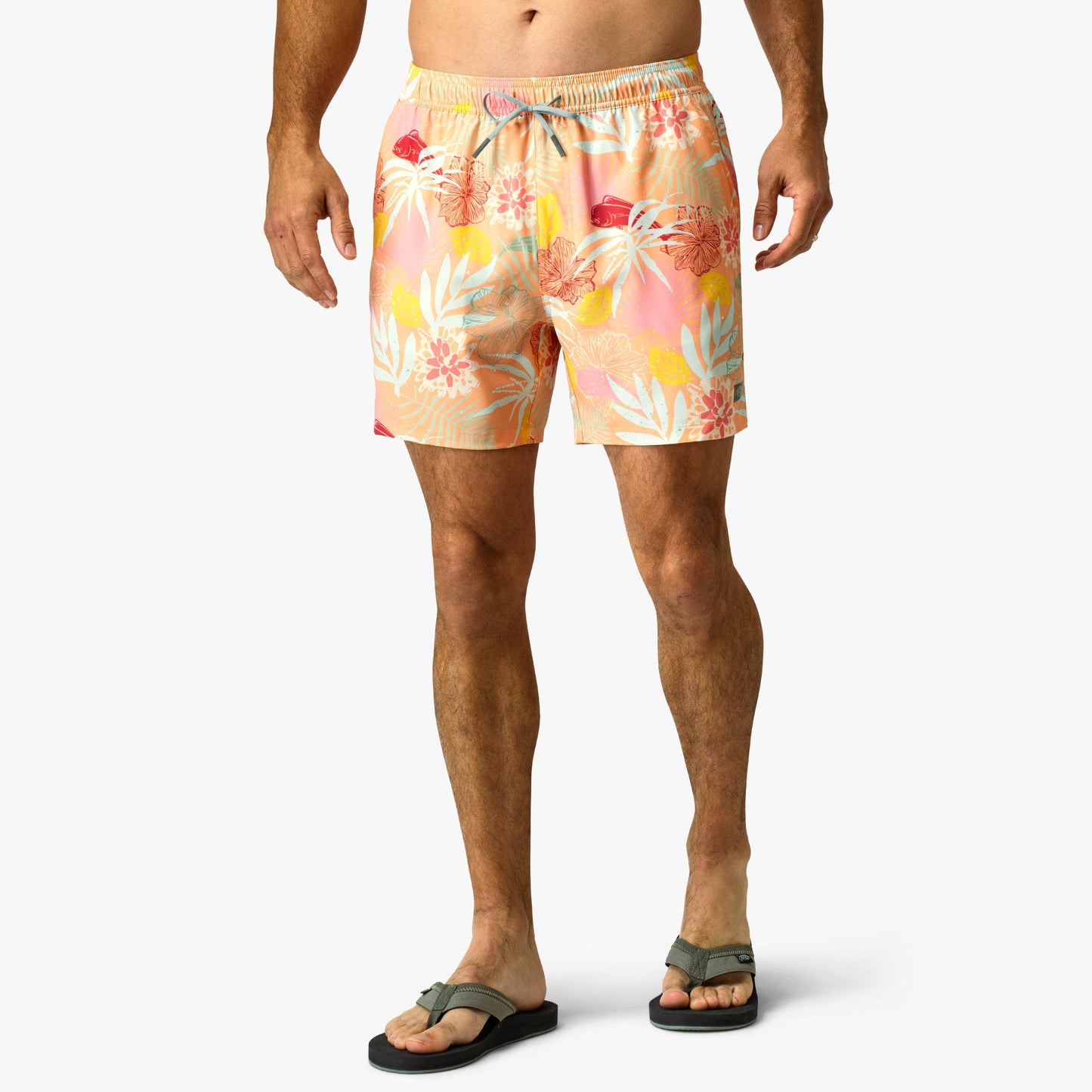 AFTCO Strike Printed Swim Trunks Sunrise