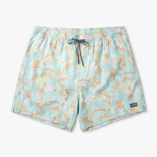 AFTCO Strike Printed Swim Trunks Oceanview
