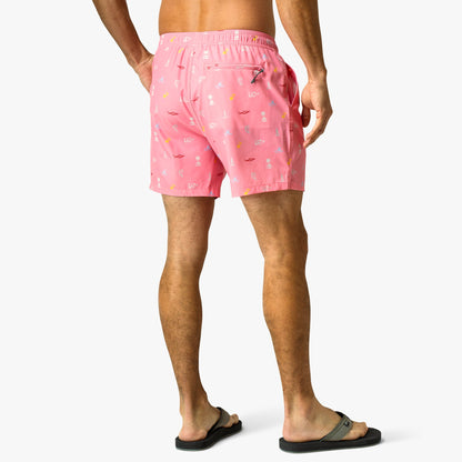 AFTCO Strike Printed Swim Trunks Conch