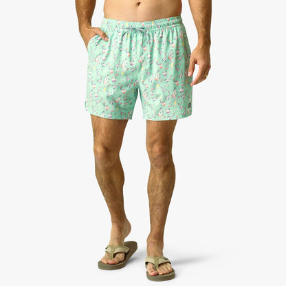 AFTCO Strike Printed Swim Trunks Beach Glass