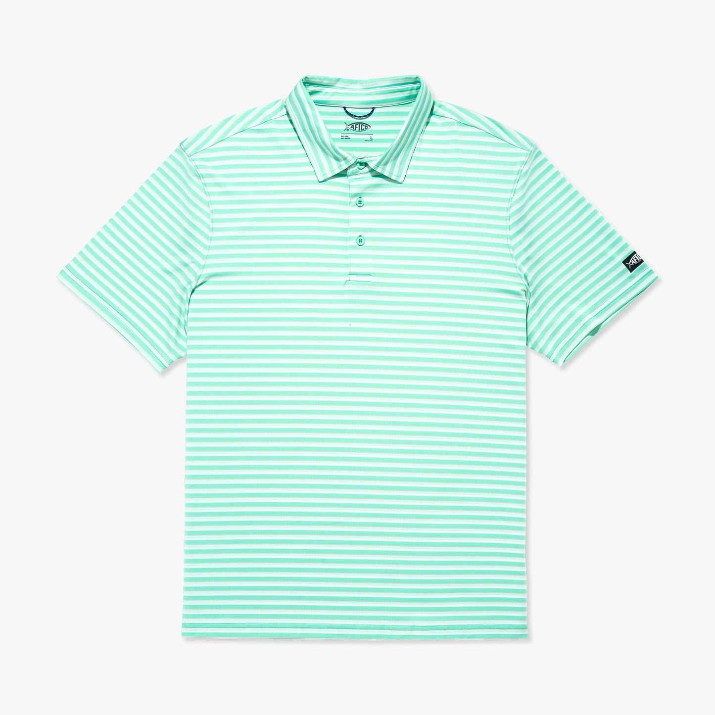 AFTCO Link Performance Polo Beach Glass