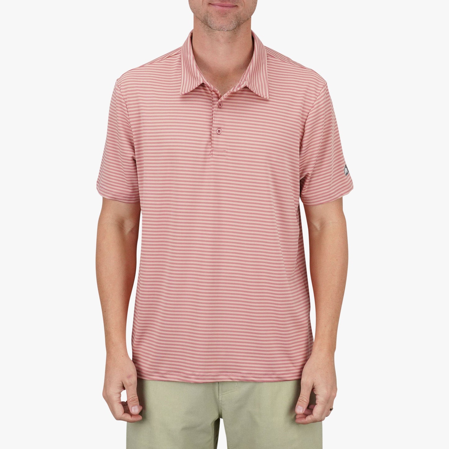 AFTCO Link Performance Polo Beach Glass