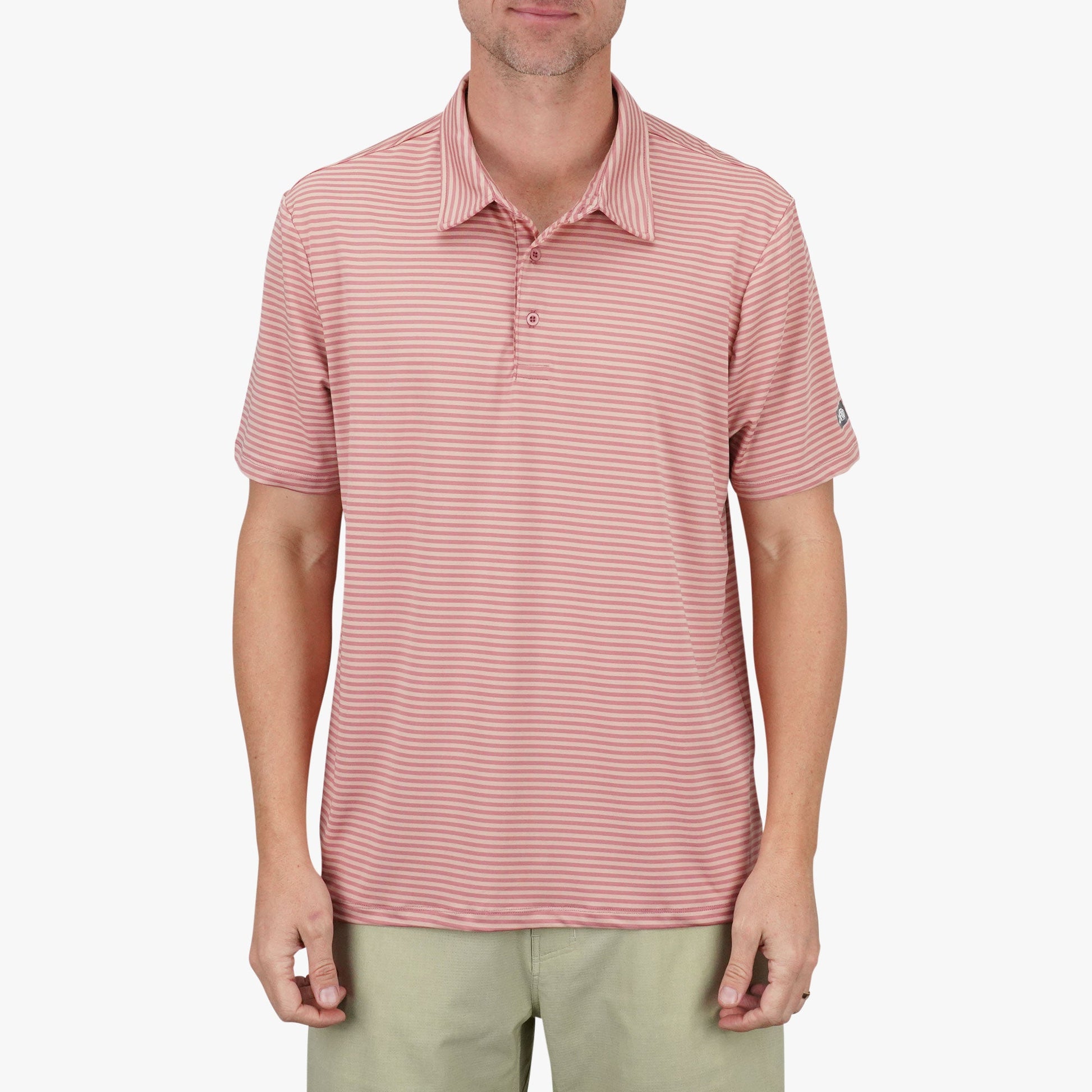 AFTCO Link Performance Polo Beach Glass