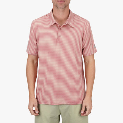 AFTCO Link Performance Polo Beach Glass
