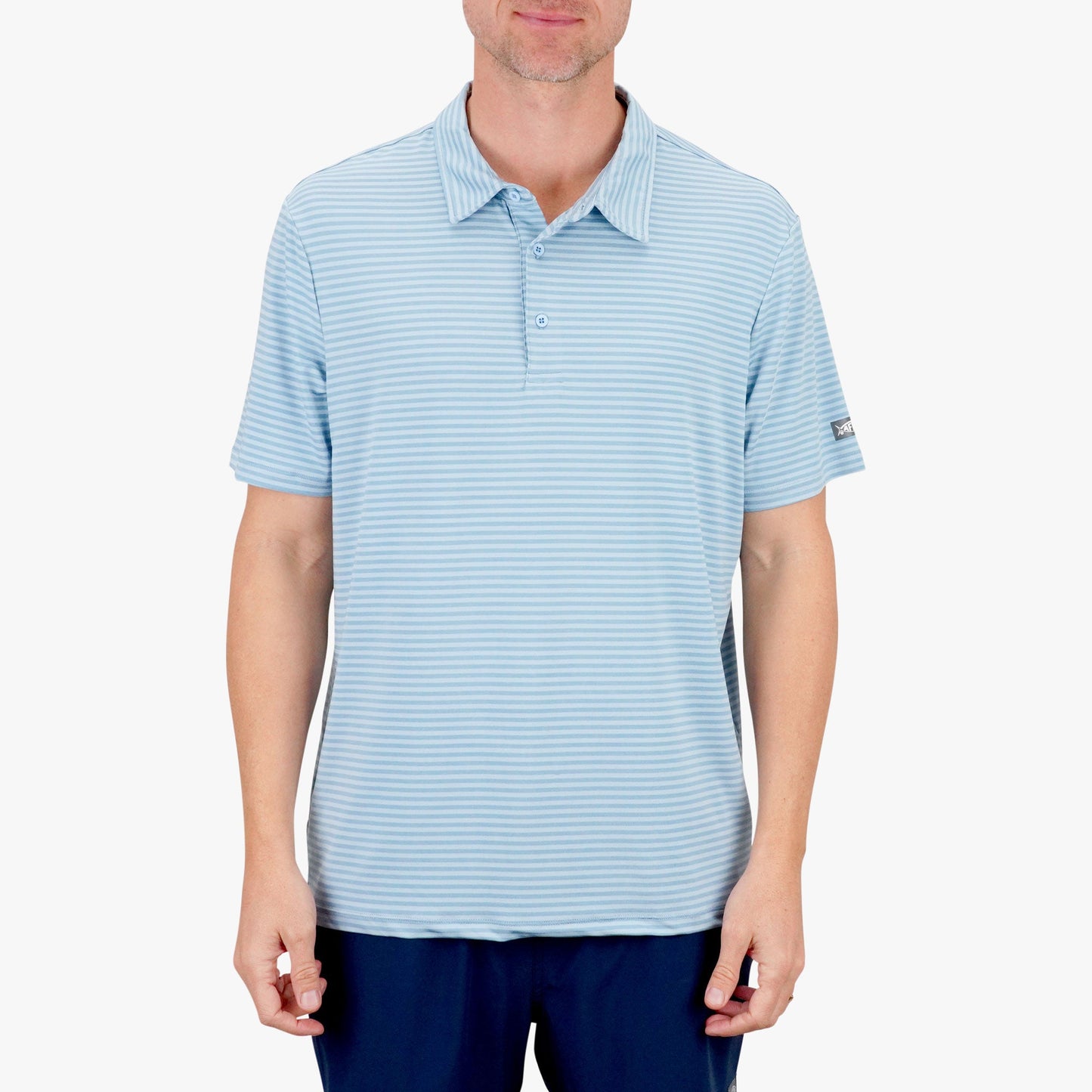 AFTCO Link Performance Polo Beach Glass