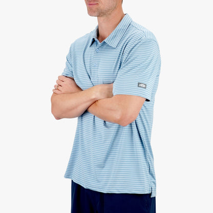 AFTCO Link Performance Polo Beach Glass