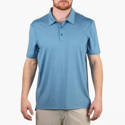 AFTCO Link Performance Polo Beach Glass