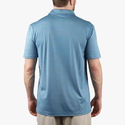 AFTCO Link Performance Polo Beach Glass