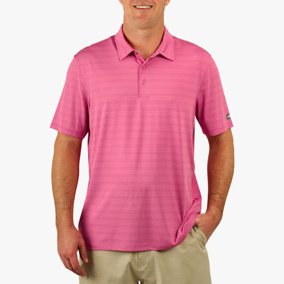 AFTCO Link Performance Polo Beach Glass