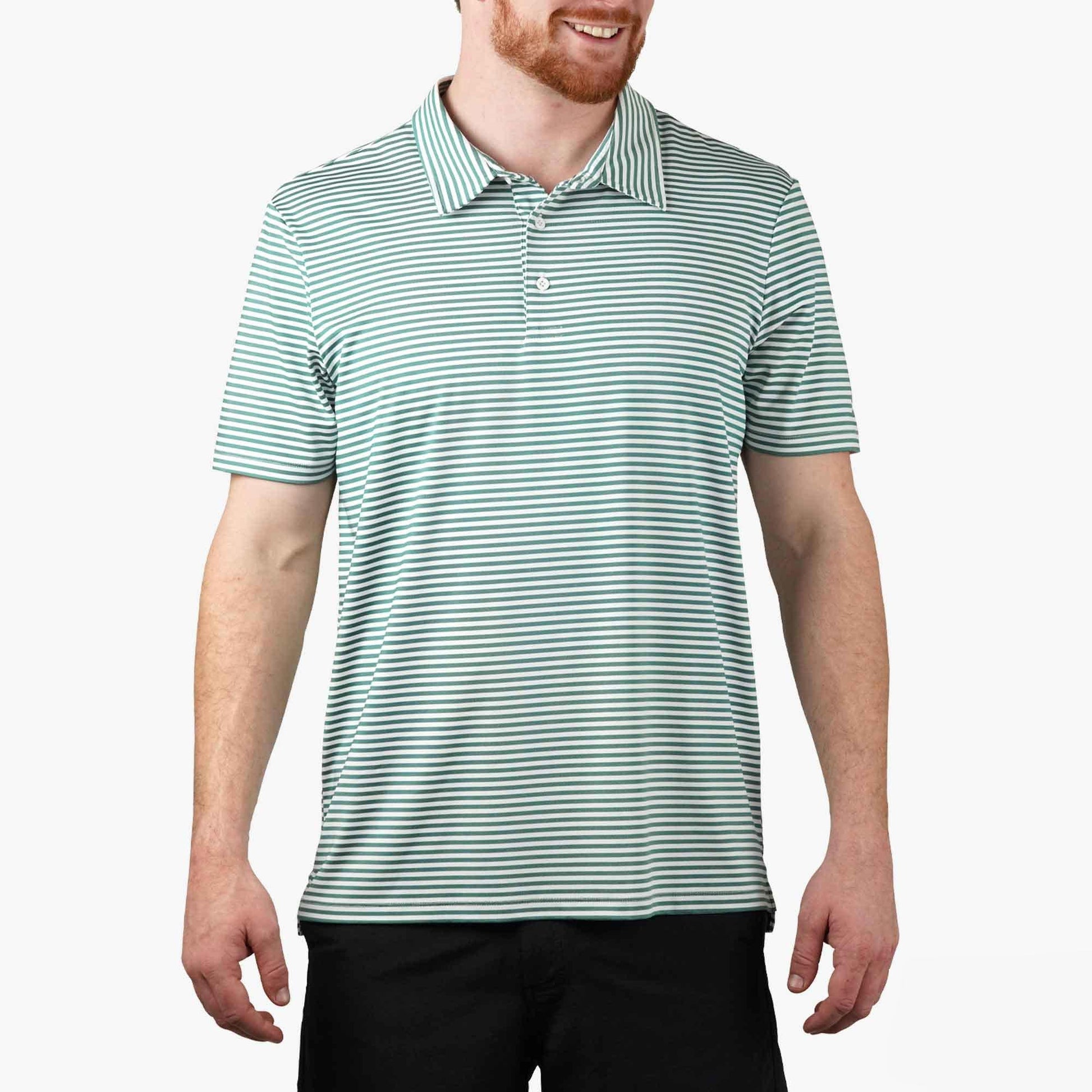 AFTCO Link Performance Polo Beach Glass