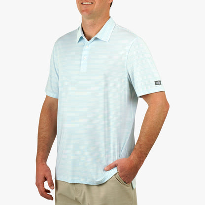 AFTCO Link Performance Polo Beach Glass