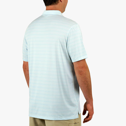 AFTCO Link Performance Polo Beach Glass